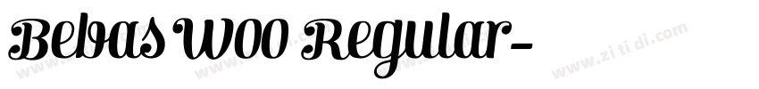 Bebas W00 Regular字体转换